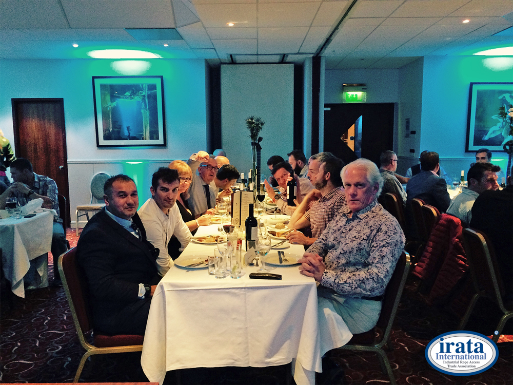 IRATA Executive enjoying the ITEC 2015 Annual Dinner