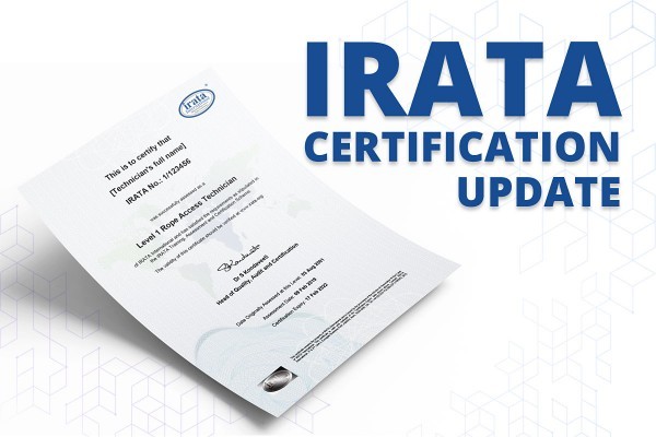 IRATA Certification Update